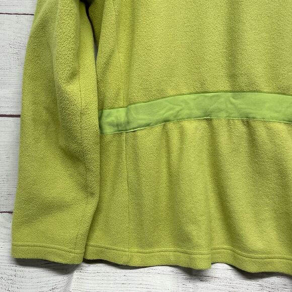 Talbots Green Zip Front Fleece Jacket Size M - Picture 3 of 10
